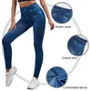 Pantaloni attivi push-up senza cuciture a vita alta in denim con stampa jeans leggings donna autunno e inverno leggins skinny elastici