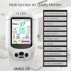 Détecteur d'air LCD USB PM2.5 HCHO TVOC Testeur de gaz de qualité de diffusion laser O3 Meter MonitorTester Smart Home