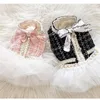 Dog Apparel Pet Lace Dress Clothes for Small s Luxury Tutu Skirt Princess Fluffy Cotton 221109