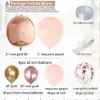 Feste per feste di Natale Festival di compleanno Decorazione di palloncini Rose Gold Irregolare CATENA DI BALLONE 4D