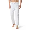 Pantalon Homme Accueil Homme Coton-Lin Léger Taille Élastique Décontracté Lâche Garçon 12 Chaud