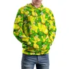 Sweats à capuche pour hommes imprimé de fruits tropicaux en vrac ananas citron Streetwear pull à capuche homme à manches longues Hip Hop Design sweats à capuche