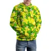 Felpe con cappuccio da uomo Stampa di frutta tropicale Sciolto Ananas Limone Streetwear Pullover Felpa con cappuccio da uomo Felpe con cappuccio design Hip Hop a manica lunga