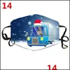 デザイナーマスクADTクリスマスマスクサンタムーススノーフレークモチーフ綿洗浄可能な通気口Eerドロップデリバリーホームガーデンho dhp35