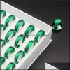 Couple Rings Wholesale 30/50Pcs Est Cute Green Band Rings Size 1721Mm Mix 6Mm Round No Fade Women Girls Punk Rock Hip Hop Lovers Fri Dhavl