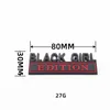 Adesivo per auto in lega di zinco Black Girl Edition Decorazione 3D Badge Emblemi Adesivi per paraurti