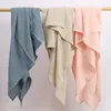 Blankets 80X65cm Muslin Swaddle For Born Baby Blanket 2 Layers Bath Towel Gauze Infant Wrap Summer Bed Stroller Cover