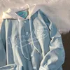 Giacche da donna Ricamo Harajuku Patch Plus Size Cappotto Inverno Autunno Hip Hop Manica lunga Giacca femminile Outwear 221109
