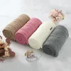 Battaniye bebek swaddle wrap 100 80cm katı doğumlu bebes bebek arabası yatak sepeti battaniye süper yumuşak çocuklar örme yorgan örtüsü