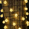Decorações de jardim LED Luzes solares de cordas ao ar livre Fada com 8 modos Pátio à prova d'água para decoração de festa 221108