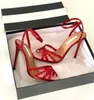 Exquise Designer Tequila Sandals Dames Crystal Decoration Lace Up Slim High Heel Brand Sandals Bridal Wedding Jurk EU35-43