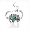 Braccialetti con ciondoli Braccialetti con ciondoli Designer vintage Retro Elefante Gufo Boho Braccialetti di gioielli Consegna di goccia Dh4I9