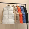 Women's Vests 2022 Women Sleeveless Coat Korean Fashion Warm Down Cotton Padded Vest Stand Collar Short Jacket Button Up Parkas Waistcoat