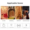 Kerstdecoraties RGB LED Gordijn String Fairy Lights Jaar Wedding Decoratie 2023 Slaapkamer Lichtkamer Decor Esthetische nachtlampen 221109