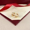 Designers de bijoux de mode Luxury Moucles d'oreilles Orecchini plaquées en or rose argenté pour femmes ont une boucle d'oreille tendance orrous petite boucles d'oreilles de créateur doré