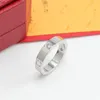 2022 klassieke mode Nieuwe Hot Love Ring Designer schroef Ring Voor Vrouwen man Luxe Accessoires Titanium Staal Nooit Vervagen liefhebbers Sieraden gift size5-11