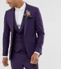 Ternos masculinos Moda Menção Moderno Moderno Casamento formal Tuxedos personalizados Made Made Twel Lapão Três Peças Calças Vestes Vestes De Hombre