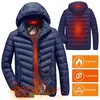 4XL Electric Heating Cotton Coat Men Women USB Charging Heated Jacket w Removable Hood for Camping Fishing Snowboarding Skiing301Z3611248