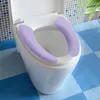 Fundas para asiento de inodoro, útil, alfombrilla, almohadilla para baño, lavable en caliente, adhesiva para la salud, reutilizable para el hogar, suave, 2023