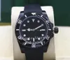 11 Style Men039s Watch Ceramic Bezel Watches Men Black DLC Coating PVD Automatisk 2813 Color Asia Blaken Luminous Em Dive RubBe7006049