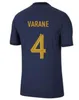 2022- 2023 Benzema mbappe voetbalshirts spelerversie Griezmann Pogba 22/23 Franse coup￩ du Monde nationaal team Francia Giroud fans Kante Football Shirts