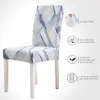 Pokrywa krzesełka pokryw geometrii jadalnia spandex elastyczne biuro Housse de Chaise 1/4/6 sztuki