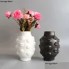 Vases Nordic Ins Style Créatif Personnalité Visage Vase Moderne Minimaliste Lèvres En Céramique Floral Home Bar Librairie Décoration Ornements Dhck6