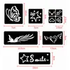 Autre approvisionnement de maquillage permanent Henné 108 Designs Livret Choix Multiples Peinture Corporelle Aérographe Pochoirs De Tatouage Petite Fleur Mignonne Papillon Dessin Animé 221109