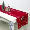 طاولة قطعة قماش 180 40 سم عداء غطاء المطبخ المطبخ عيد الميلاد عرض إبداعي عرض تطريز هدية سنة العطلة زخرفة