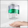 Flytande tvåldispenser i lager 700 ml väggmonterad Matic Soap Dispenser Touchless Hand Hine Spray Sensor Protective Cleaner Drop Deliv DHVKB