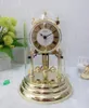 Table Clocks 10 Inch Brand Silent Movement Accurate Clock Dynamic Crystal Rotating Desk Home Office Decor Quartz