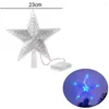 Decorações de Natal Tree Topper Star Xmas com luzes LED Night Night Light Treetop Battery Powered Tree-Top