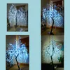 Gartendekorationen LED Künstliche Weide Wee Baumlicht im Freien Gebrauch 945pcs LEDs 1 8m/6ft Höhe Regenproofes Weihnachtsdekoration Tropfen Dhxvs
