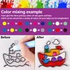 24 stks/set Creatieve DIY Cartoon Raamschildering Speelgoed Kleur Vulling Sets Met Zuignappen Stickers Tekening Kinderen Vroege Onderwijs Kunst ambachten