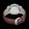 Montres-bracelets pour hommes montres 2022 Pladen Arriv￩e Design de mode Brown Leather Quartz Watch Casual Business High Quality Luxury Clock Gift