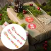 Geschenkverpackung Weihnachten Aufkleber TagDecals Kleber Aufkleber Etiketten Etiketten Runde Tags Umschlag Siegel Selbst gegenw￤rtige Dekoration Verpackung