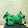 2 Stück 2022 Umhängetasche Neues Muster Nylon Handtaschen Verkauf von Damen Luxurys Modedesigner Taschen Klassische Damen Diagonal