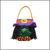 Other Festive Party Supplies Kids Halloween Candy Bags Gold Veet Pumpkin Bag Witches Bucket Gift Storage Decorations Drop Delivery Dhi3B