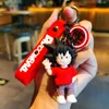 Karikatür yaratıcı Çanta Aksesuarları Sevimli okul çantası araba kolye mavi yağ hediye anahtarlık toptan 3D PVC Japonya Anime anahtarlık Promosyon hediye için