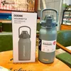 Bottiglie d'acqua Bottiglia termica in acciaio inossidabile Thermos Boccetta sottovuoto con bicchiere di paglia Bevande portatili Thermos Tazza Fitness Vaso carino 221109