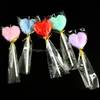 Velas Diamond Love Birthday Candle Creative Heart Shapelessless Bolo sem fuma