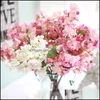 Fiori decorativi ghirlande giapponese fiore sakura vivido ciliegio fiorente pianta di tessuto finto feste di nozze soggiorno office shop deco dhhb5