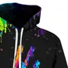 Erkek Hoodies Graffiti Baskılı Harajuku Sonbahar ve Kış Moda Palmiye Hoodie Uzun Kollu Bluz Erkek Plus Szie#3