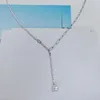 Ketens mode echt 925 sterling zilver verwijderbare splicing ketting ketting ketting micro hoogwaardige zirkoon vrouwen fijne merk sieraden