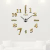 Orologi da parete Decorazioni per la casa Grande orologio al quarzo Design moderno 3D Fai da te Grande orologio decorativo Regalo unico