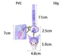 漫画Kouromie PVCジュエリーペンダントキーチェーンバックパックオーナメントカーキーリングギフト約60g