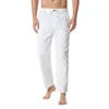 Pantalon Homme Accueil Homme Coton-Lin Léger Taille Élastique Décontracté Lâche Garçon 12 Chaud