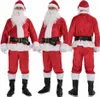 عيد الميلاد رجال سانتا كلوز أزياء البالغين cosplay ملابس المخملية لباس كامل 15713746