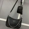 Modna torba nylon pochette turbor luksurys portrerzy Projektanci klasyczni torby retedycji lady damskie crossbody hobo ramię 3212