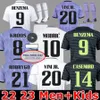 Benzema Finals Soccer Jerseys 22 23 Kirt de football Real Madrids Camavinga Alaba Modric Valverde Fourth Camiseta Men Kids 2022 2023 Uniformes Vini Jr Tchouameni